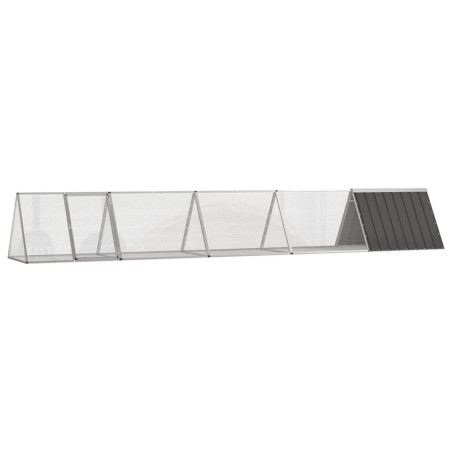 Clapier Anthracite 504,5x80,5x71 cm Acier galvanisé 