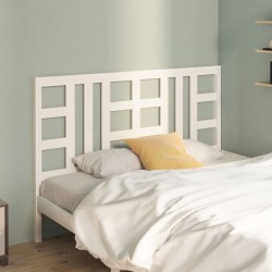 Tête de lit Blanc 166x4x100 cm Bois massif de pin 