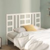Tête de lit Blanc 166x4x100 cm Bois massif de pin 