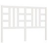 Tête de lit Blanc 166x4x100 cm Bois massif de pin 