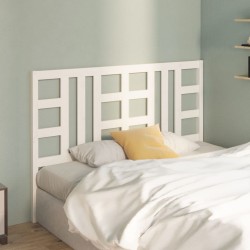 Tête de lit Blanc 166x4x100 cm Bois massif de pin 