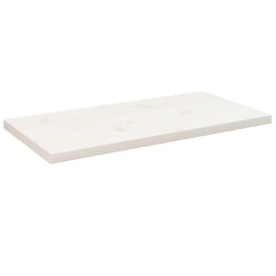 Dessus de table blanc 80x40x2,5 cm bois de pin massif 