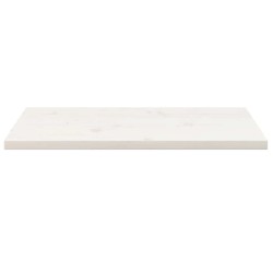 Dessus de table blanc 80x40x2,5 cm bois de pin massif 