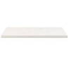Dessus de table blanc 80x40x2,5 cm bois de pin massif 