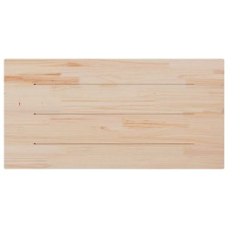 Dessus de table blanc 80x40x2,5 cm bois de pin massif 