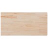 Dessus de table blanc 80x40x2,5 cm bois de pin massif 