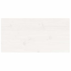 Dessus de table blanc 80x40x2,5 cm bois de pin massif 