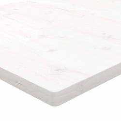 Dessus de table blanc 80x40x2,5 cm bois de pin massif 