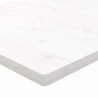 Dessus de table blanc 80x40x2,5 cm bois de pin massif 