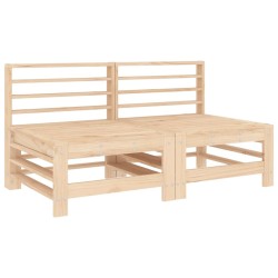 Salon de jardin 4 pcs bois massif de pin 