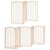 Barrière pour chien porte pliable 12 panneaux bois de peuplier 