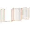Barrière pour chien porte pliable 12 panneaux bois de peuplier 