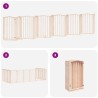 Barrière pour chien porte pliable 12 panneaux bois de peuplier 