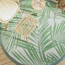 Tapis d'extérieur ARAKIL vert Ø200 cm PP 