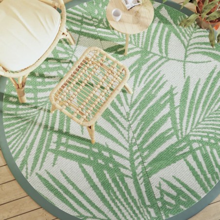 Tapis d'extérieur ARAKIL vert Ø200 cm PP 