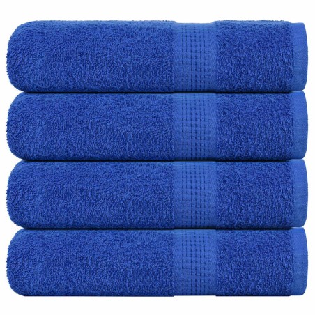 Serviettes de douche 4 pcs bleu 70x140 cm 360 g/m² 100% coton 