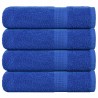 Serviettes de douche 4 pcs bleu 70x140 cm 360 g/m² 100% coton 