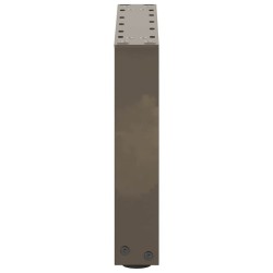 Pieds de table basse en U 2 pièces Acier naturel 30 x (30-31) cm Acier 