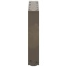 Pieds de table basse en U 2 pièces Acier naturel 30 x (30-31) cm Acier 