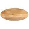 Dessus de table 90x40x2,5 cm ovale bois massif de manguier 