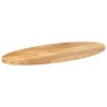 Dessus de table 90x40x2,5 cm ovale bois massif de manguier 