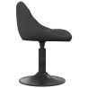 Chaises pivotantes à manger lot de 4 noir velours 