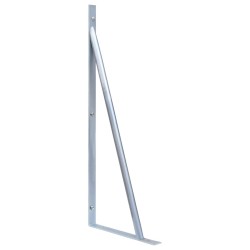Supports pour poteau de clôture 3 pcs Acier galvanisé 