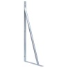 Supports pour poteau de clôture 3 pcs Acier galvanisé 