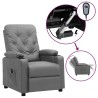 Fauteuil inclinable électrique Gris Similicuir 