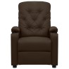 Fauteuil inclinable électrique Marron Similicuir 
