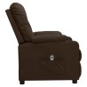 Fauteuil inclinable électrique Marron Similicuir 