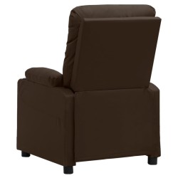 Fauteuil inclinable électrique Marron Similicuir 