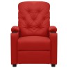 Fauteuil inclinable électrique Rouge bordeaux Similicuir 