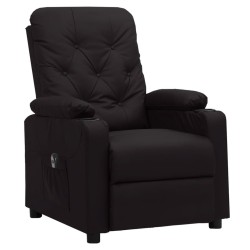 Fauteuil inclinable électrique Noir Similicuir 