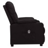 Fauteuil inclinable électrique Noir Similicuir 