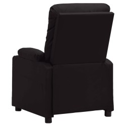 Fauteuil inclinable électrique Noir Similicuir 
