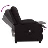 Fauteuil inclinable électrique Noir Similicuir 