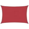 Voile d'ombrage 160 g/m² Rouge 3,5x4,5 m PEHD 