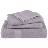 Serviettes de douche 4 pcs gris 70x140 cm 360 g/m² 100% coton 