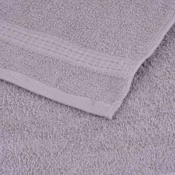 Serviettes de douche 4 pcs gris 70x140 cm 360 g/m² 100% coton 