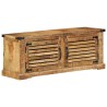 Banc à chaussures 110x38x45 cm Bois massif Bois de mangue brut 