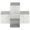 Connecteur de poteau Forme en X Métal galvanisé 101x101 mm 