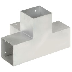 Connecteur de poteau Forme en X Métal galvanisé 101x101 mm 