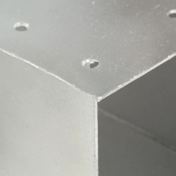 Connecteur de poteau Forme en X Métal galvanisé 101x101 mm 