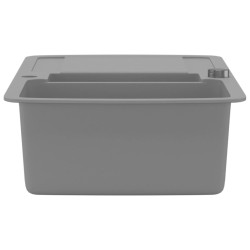 Évier de cuisine en granit Double bac Gris  
