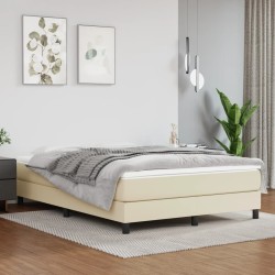 Matelas de lit à ressorts ensachés Crème 140x190x20 cm 