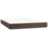 Matelas de lit à ressorts ensachés Marron 140x190x20 cm 