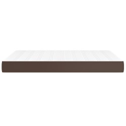 Matelas de lit à ressorts ensachés Marron 140x190x20 cm 