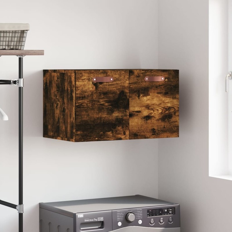 Armoire murale Chêne fumé 60x36,5x35 cm Bois d'ingénierie 