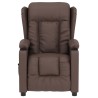 Fauteuil inclinable électrique Marron Similicuir 